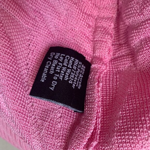 Misook Women's Knit Blazer Size SP Bubblegum Pink Rayon Old Money Feminine - Picture 9 of 12